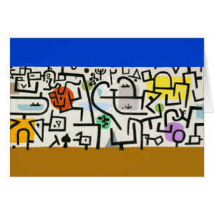 Cartão Paul Klee Rich Harbor Abstrato Expressionismo