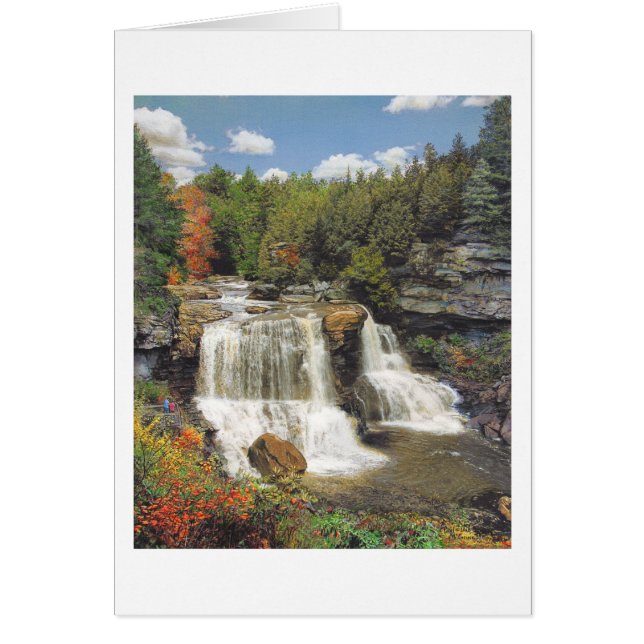 Cartão Paul McGehee "Blackwater Falls" (Frente)