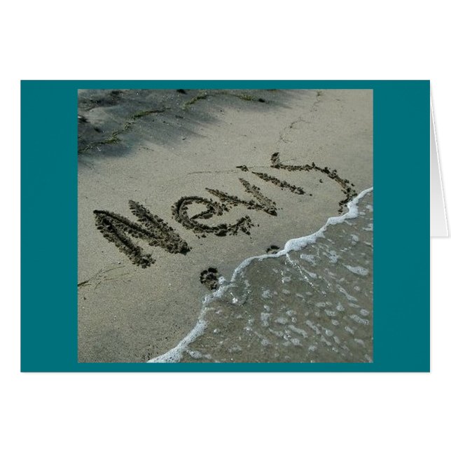 Cartão Paul McGehee "Nevis Sand" (Frente horizontal)