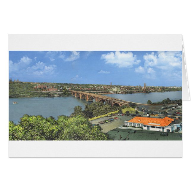 Cartão Paul McGehee "Potomac River Vista 1955" (Frente horizontal)