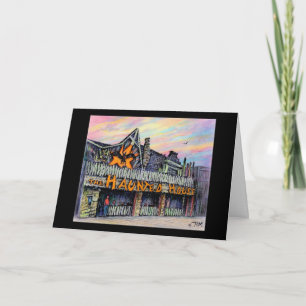 Cartão Paul McGehee "The Haunted House" Halloween Card
