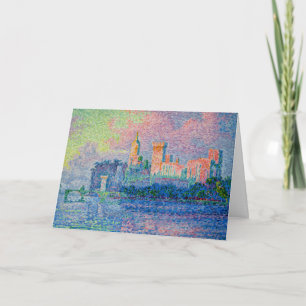 Cartão Paul Signac - O Palácio Papal, Avignon