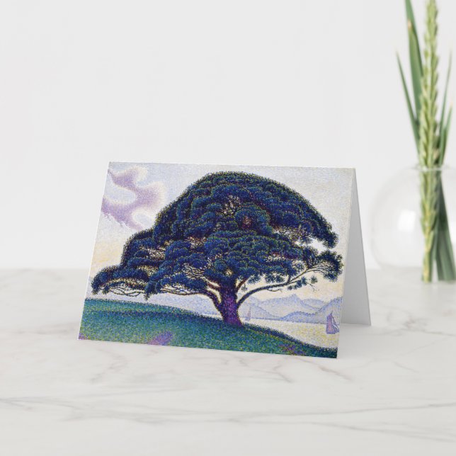 Cartão Paul Signac - O Pinho de Bonaventura (Frente)