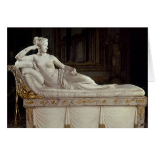 Cartão Pauline Bonaparte como Venus Triumphant, c.1805-08