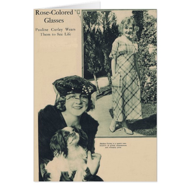 Cartão Pauline Curley 1919 (Frente)
