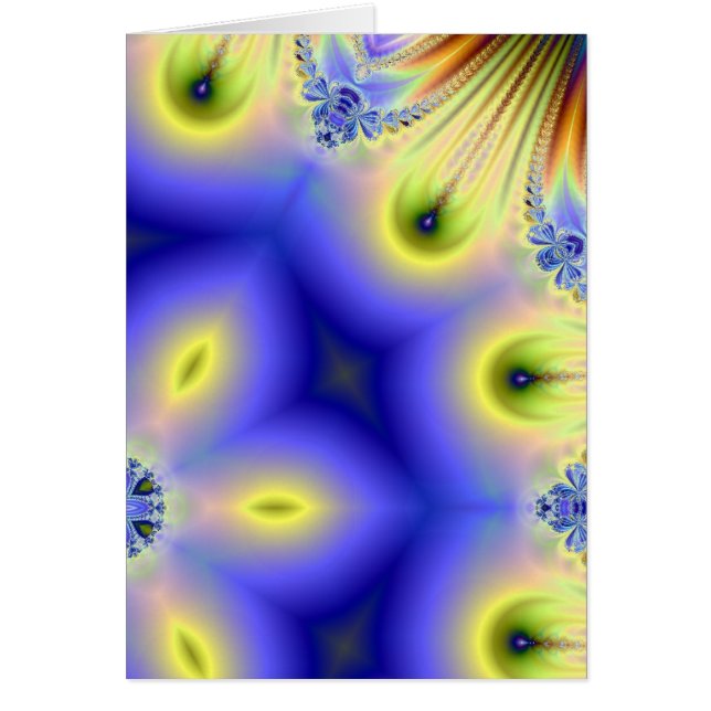 Cartão Pavão estelar (Frente)