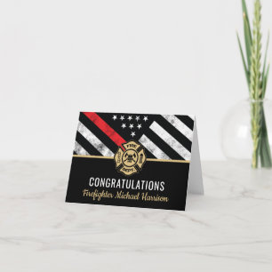 Cartão Pavilhão da Linha Vermelha da Academia de Bombeiro