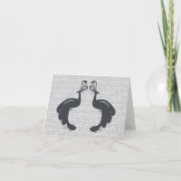 PAVÕES & SEIXOS Notecard