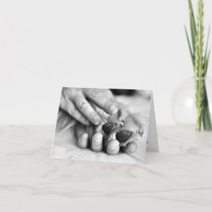 Cartão Paw and Hand Card