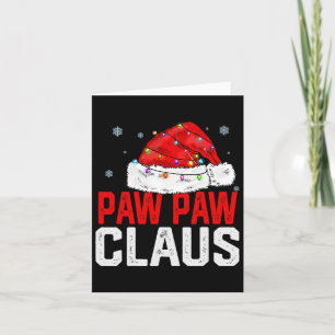 Cartão Paw Paw Claus Família Xmas Engraçada Vinculando o