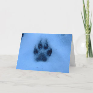 Cartão Paw Print