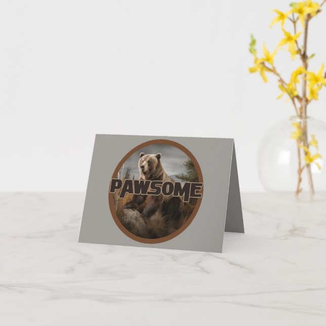 Cartão Pawsome (Flor Amarela)