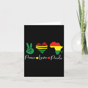 Cartão Paz Amor 1865 Homens do Orgulho Negro Mulheres K