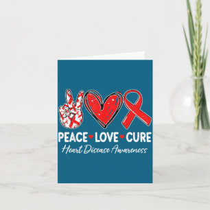 Cartão Paz Amor Coração Saúde Conscientização Doenças Car