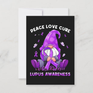 Cartão Paz Amor Cura Consciência de Lupus