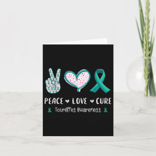 Cartão Paz Amor Cura Síndrome Tourett Homens de Consciênc
