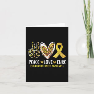 Cartão Paz Amor Curta Cancer Sensibilização Infantil