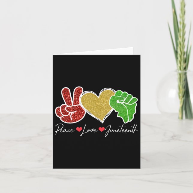 Cartão Paz Amor Junta 1865 Pride Freedom Wom (Frente)