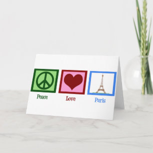 Cartão Paz Amor Paris