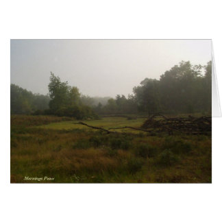 Cartão Paz das manhãs