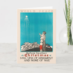 Cartão Paz de Natal Antiga