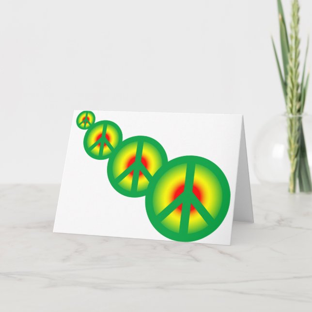 Cartão Paz de Rasta multi (Frente)