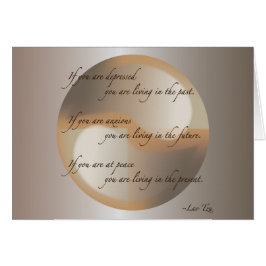 Cartão Paz de Tzu do Lao