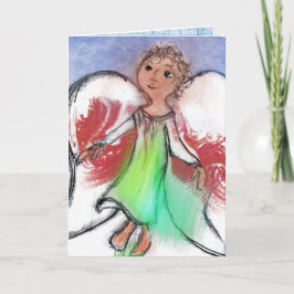 Cartão Paz do Anjo do Natal