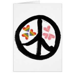 Cartão Paz dos corações