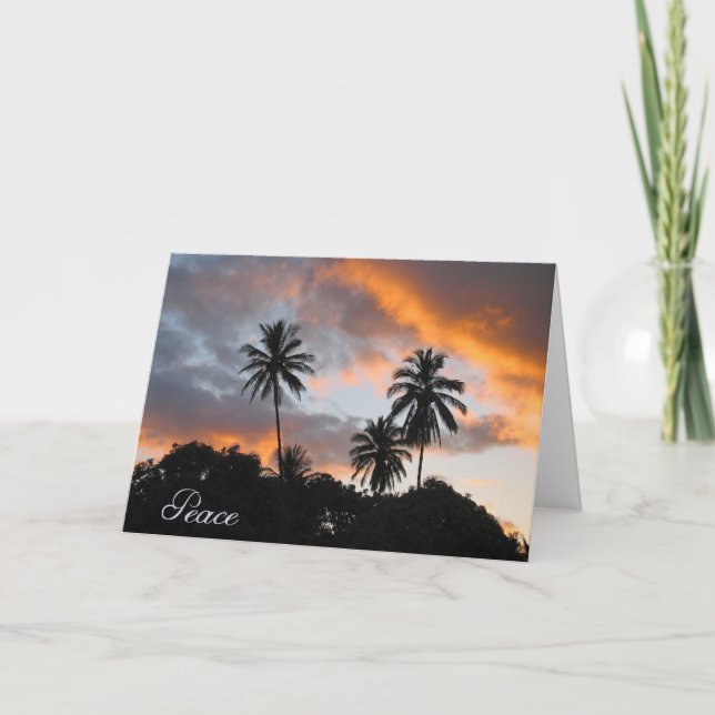 Cartão Paz - fique bem/encorajamento (Frente)