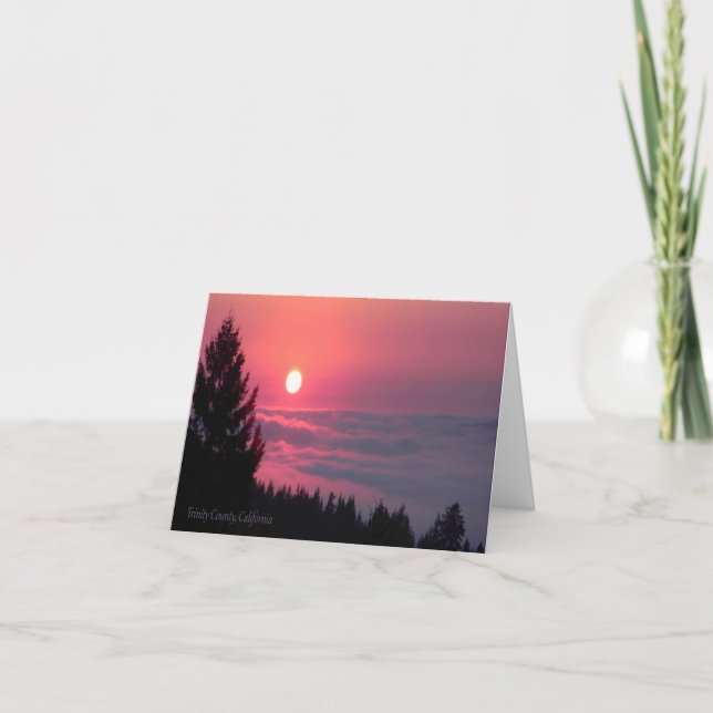 Cartão Paz no pôr do sol... (Frente)