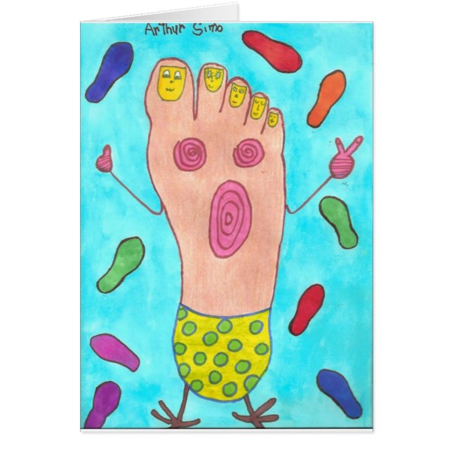 Cartão Pé da dança (Frente)