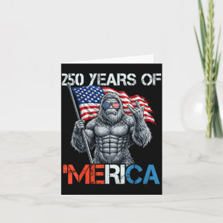 Cartão Pé Grande 250 Anos de Merica Rock Bandeira America