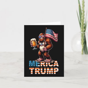 Cartão Pé Grande Sasquatch Trump Biden 2024 Pré Eleição 4