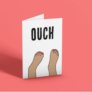 Cartão Pé quebrado