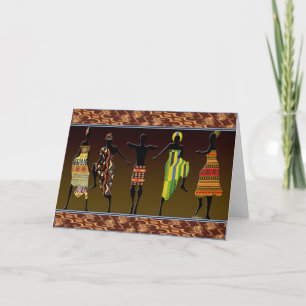 Cartão Pé Tribal Africano