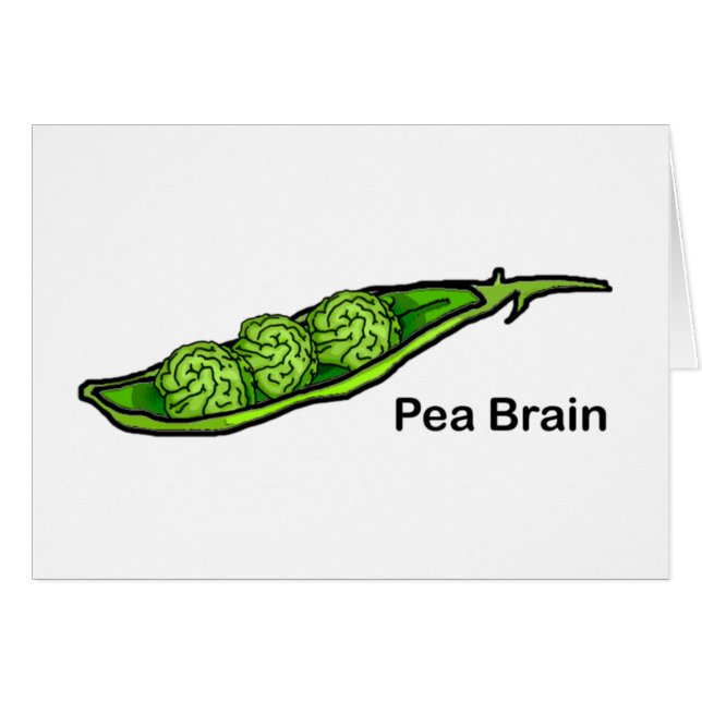 Cartão Pea Brain (Frente Horizontal)