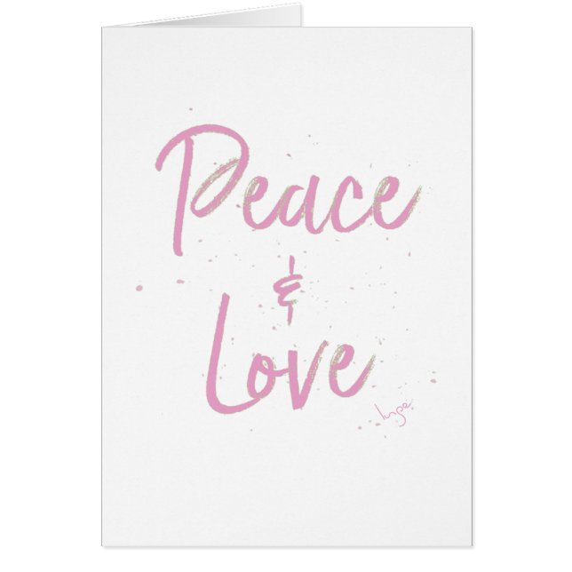 Cartão PEace-and-Love-Pink (Frente)