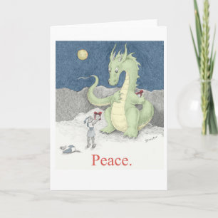 Cartão Peace Dragon Greeting Card