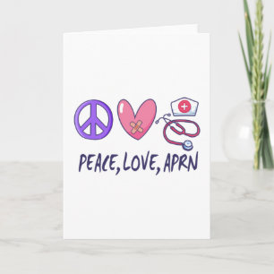 Cartão Peace Love APRN
