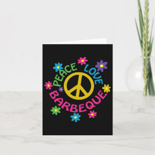 Cartão Peace Love Byrbeque - Byrbecue