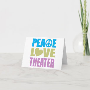 Cartão Peace Love Theater