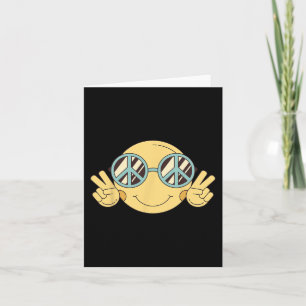 Cartão PEACE SIGN LOVE 60s 70s Groovy Hippie Costume Hall