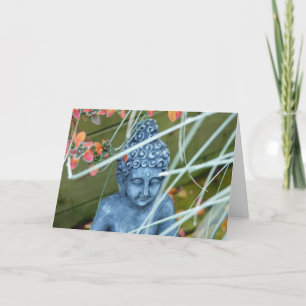 Cartão Peaceful Garden Buddha Greeting Card