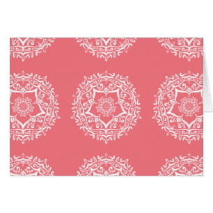 Cartão Peach Mandala