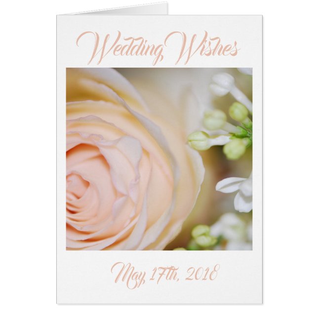 Cartão Peach Rosa e Lilacs (Frente)