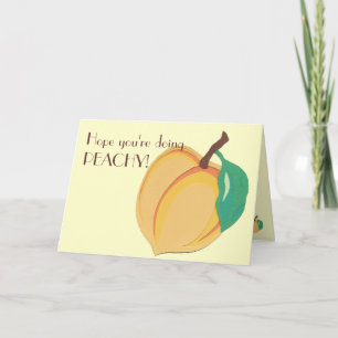 Cartão Peachy Greeting Card
