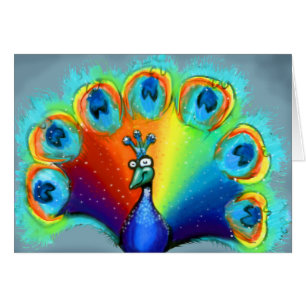 Cartão Peacock