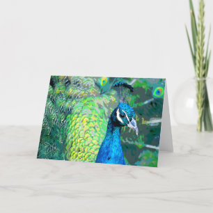 Cartão Peacock #3-Greeting card