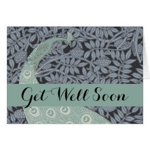 Cartão Peacock Art Nouveau Bird Classic